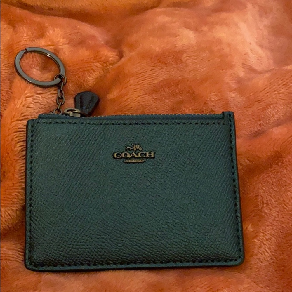 Mini skinny ID case in metallic leather